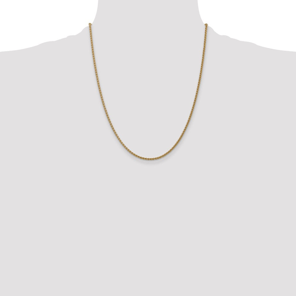 Exclusive 22-Inch 14K Gold Spiga Chain - Stylish 1.05mm Design at Great Value