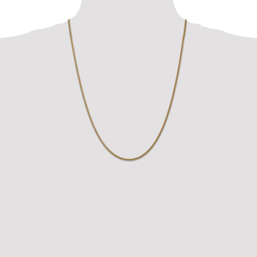 Exclusive 14K Gold 24-Inch Spiga Chain, 1.05mm - Stylish & Affordable!