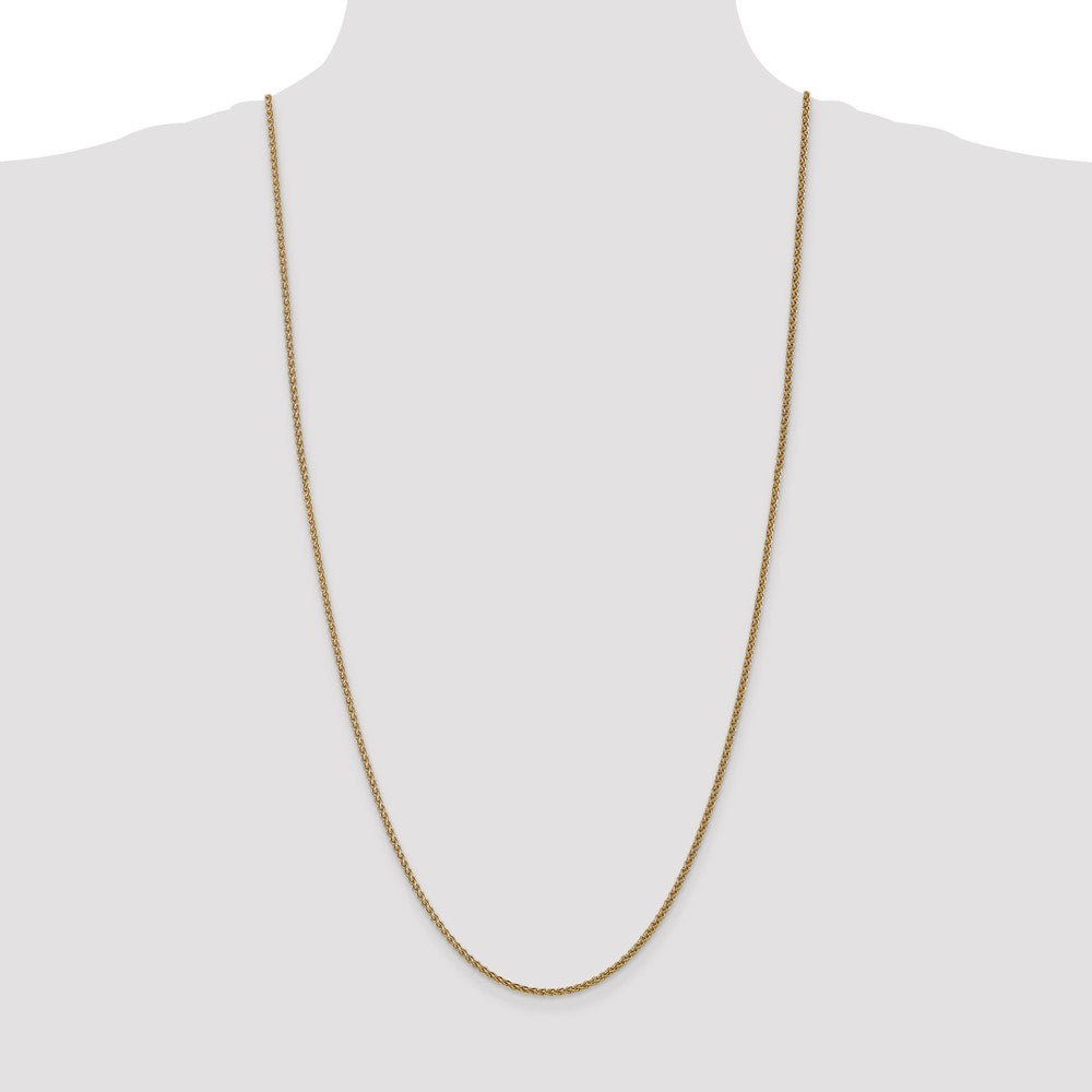 Shop Stylish 14K Gold Spiga Chain 30-Inch 1.05mm - Affordable Luxury Jewelry