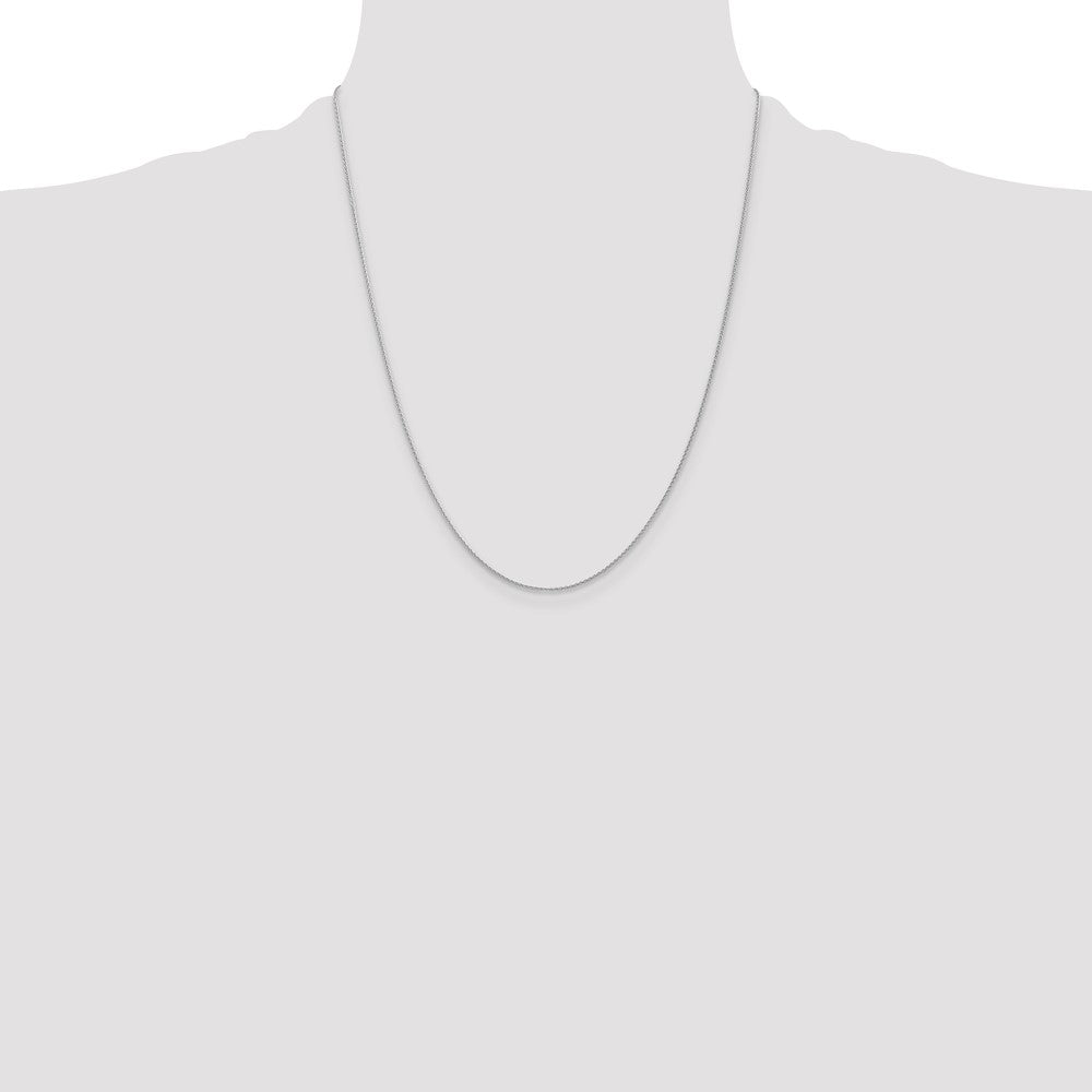 Exclusive 14K White Gold 22-Inch 1mm Parisian Wheat Chain - Stylish Value!