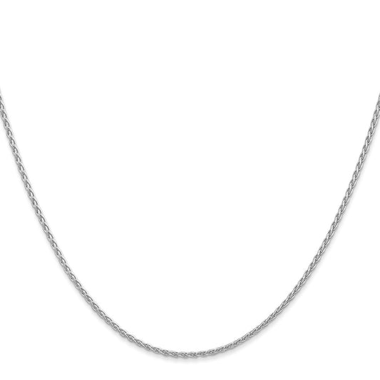 Buy Stylish 14K White Gold 20-Inch Parisian Wheat Chain, 1.5mm - Luxury Accessory