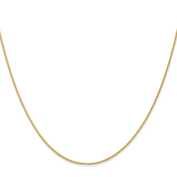 14K Gold 1mm Parisian Wheat Chain with Lobster Clasp
