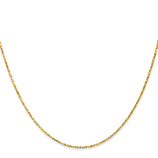 14K Gold 30-Inch 1.2mm Parisian Wheat Chain