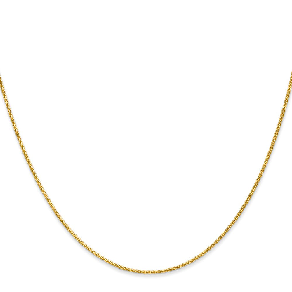High-Quality 24-Inch 14K Gold Parisian Wheat Chain - Stylish 1.2mm Design