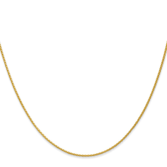 High-Quality 24-Inch 14K Gold Parisian Wheat Chain - Stylish 1.2mm Design-2