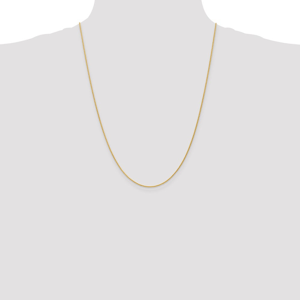 High-Quality 24-Inch 14K Gold Parisian Wheat Chain - Stylish 1.2mm Design