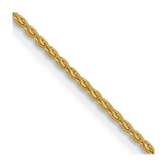 Buy Stylish 14K Gold 18-Inch 1.2mm Parisian Wheat Chain - Luxury Accessory!