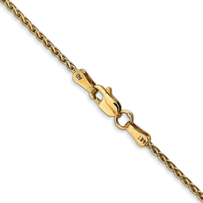 Shop Exclusive 14K Gold 16-Inch 1.5mm Parisian Wheat Chain - Stylish Value!-3