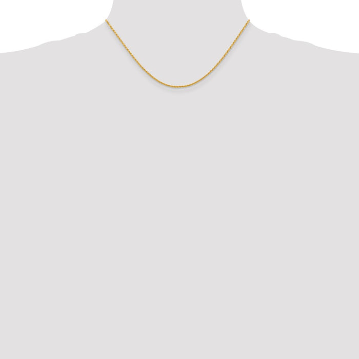 Shop Exclusive 14K Gold 16-Inch 1.5mm Parisian Wheat Chain - Stylish Value!-4