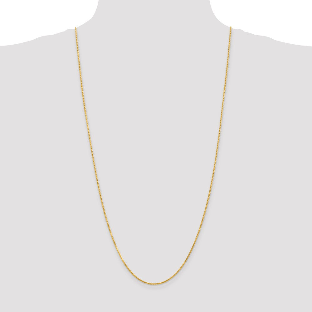 Buy 14K Gold 30-Inch Parisian Wheat Chain - Stylish 1.5mm Lobster Clasp