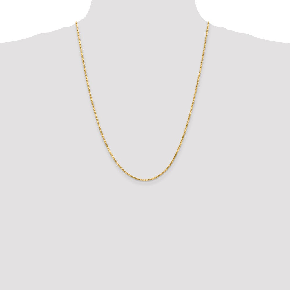 Buy 14K Gold 24-Inch Parisian Wheat Chain, 1.75mm - Stylish & Affordable!