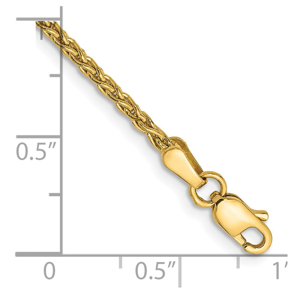 Exclusive 14K Gold 8-Inch Parisian Wheat Bracelet - Stylish 1.75mm Design