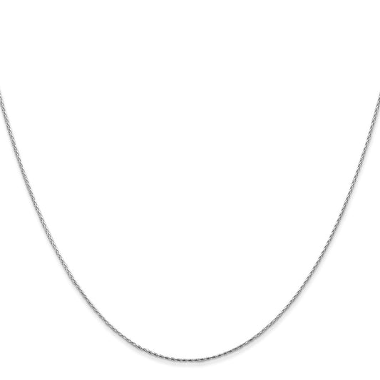 Exclusive 20-Inch 14K White Gold Diamond-Cut Parisian Wheat Chain - Stylish!