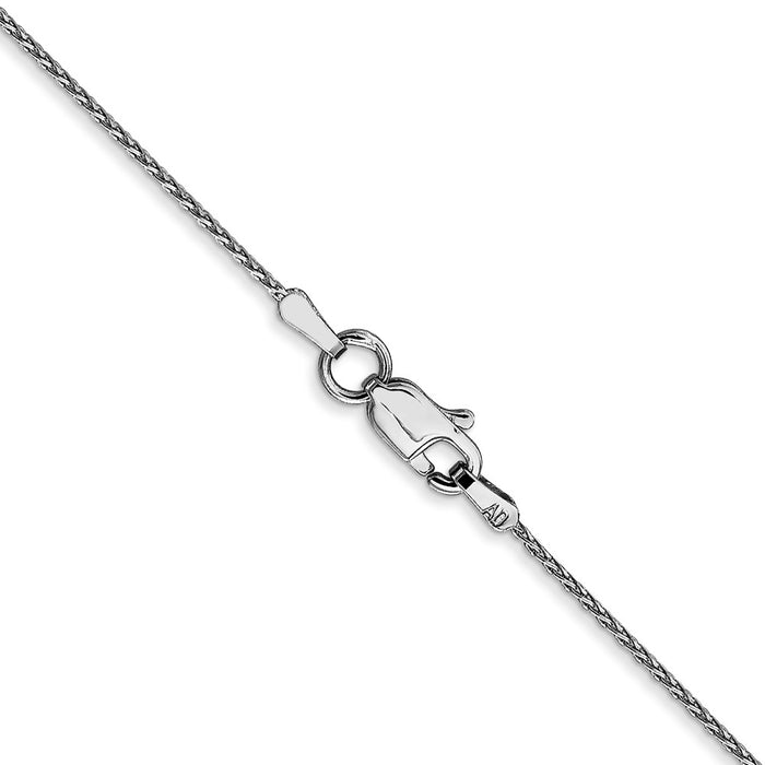 Order 14K White Gold 18-Inch Diamond-Cut Parisian Wheat Chain - Stylish Value!-3