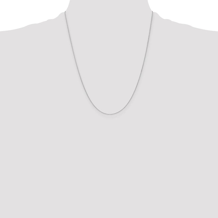 Shop Stylish 14K White Gold 22-Inch Diamond-Cut Wheat Chain - Affordable Elegance-4