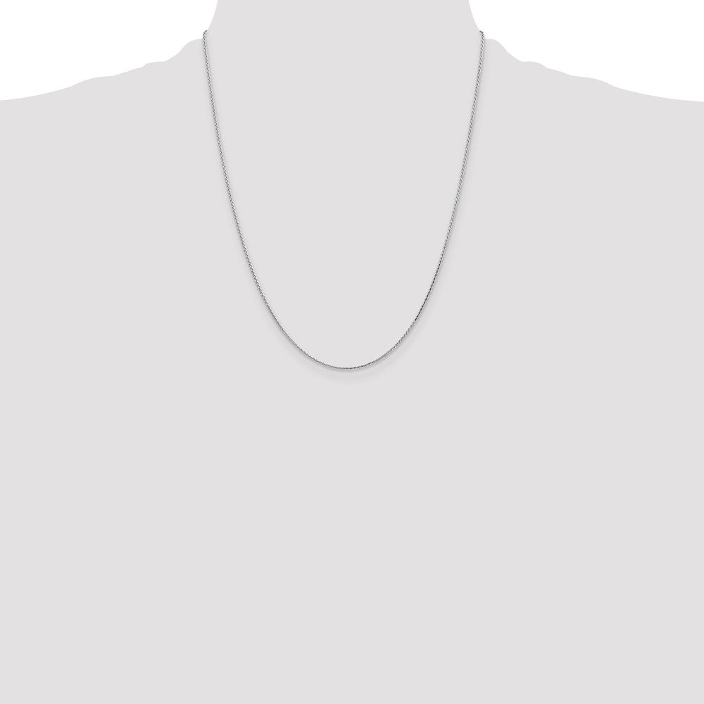 Buy Exclusive 14K White Gold 22-Inch Diamond-Cut Wheat Chain - Stylish Value