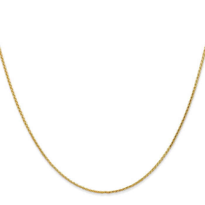 Buy 14K Gold 24-Inch Diamond-Cut Wheat Chain - Stylish & Affordable Luxury!-2