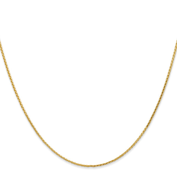 30-Inch 14K Gold Diamond-Cut Parisian Wheat Chain, 1mm