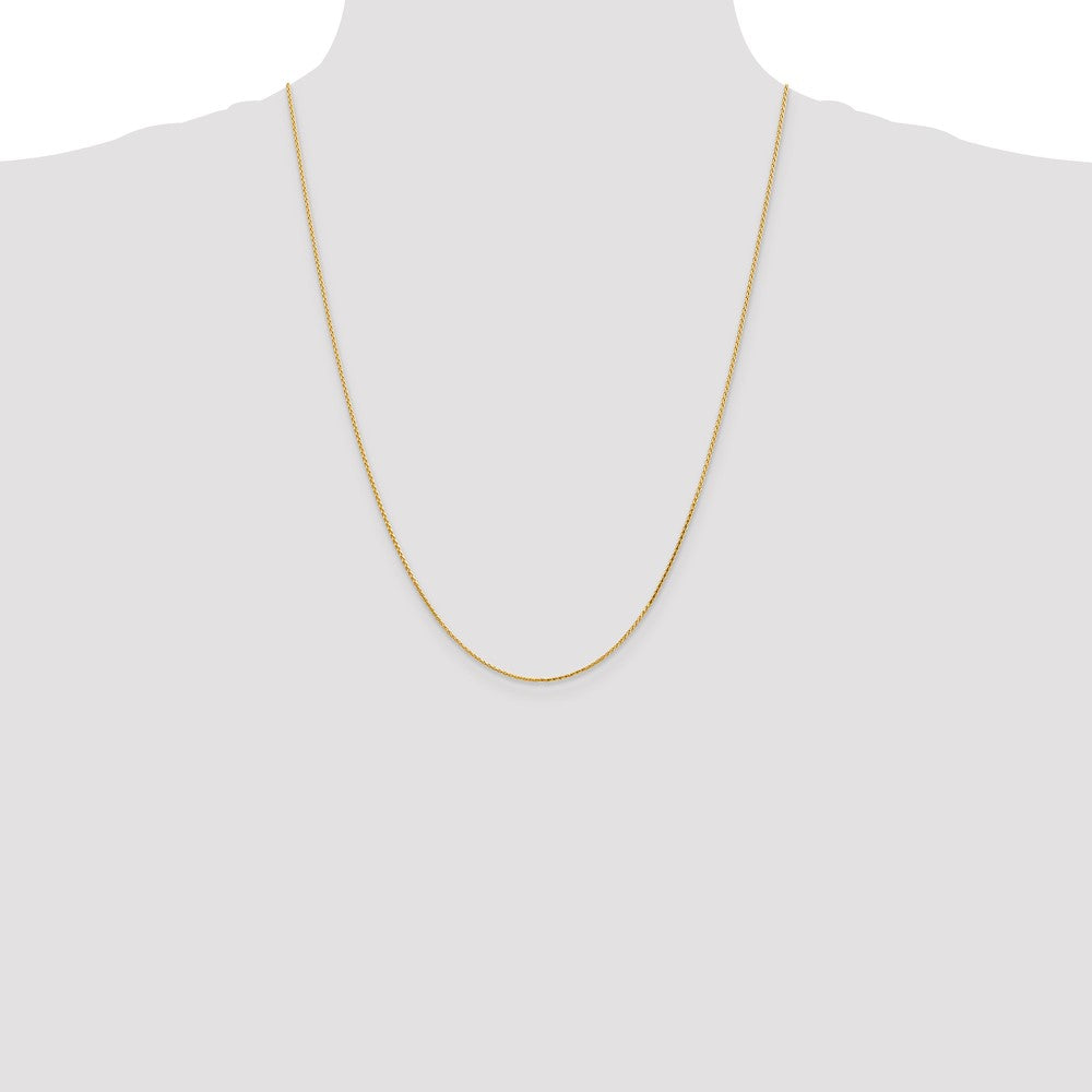 Buy 14K Gold 24-Inch Diamond-Cut Wheat Chain - Stylish & Affordable Luxury!