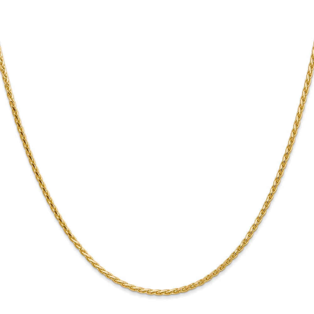 Buy 14K Gold 24-Inch 1.9mm Diamond-Cut Parisian Wheat Chain - Stylish Value!