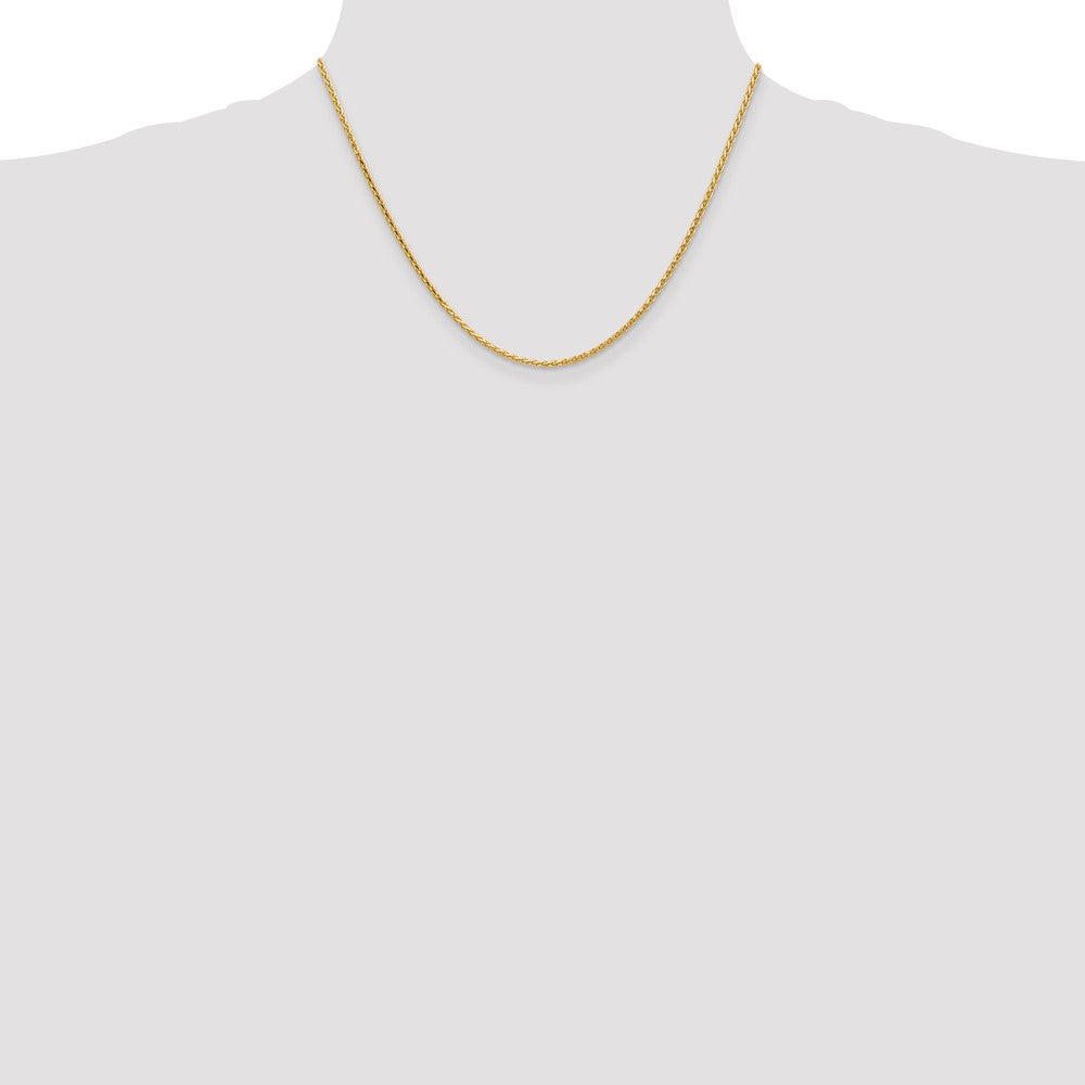 Buy Exclusive 14K Gold 18-Inch Diamond-Cut Wheat Chain, Stylish 1.9mm Design