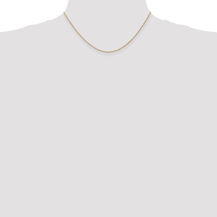 Shop Stylish 14K Gold 16-Inch .8mm Light Baby Rope Chain - Affordable Luxury-4