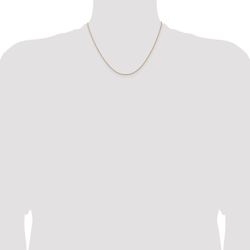 Shop Stylish 14K Gold 18-Inch Light Baby Rope Chain - 0.8mm, Luxury Value!