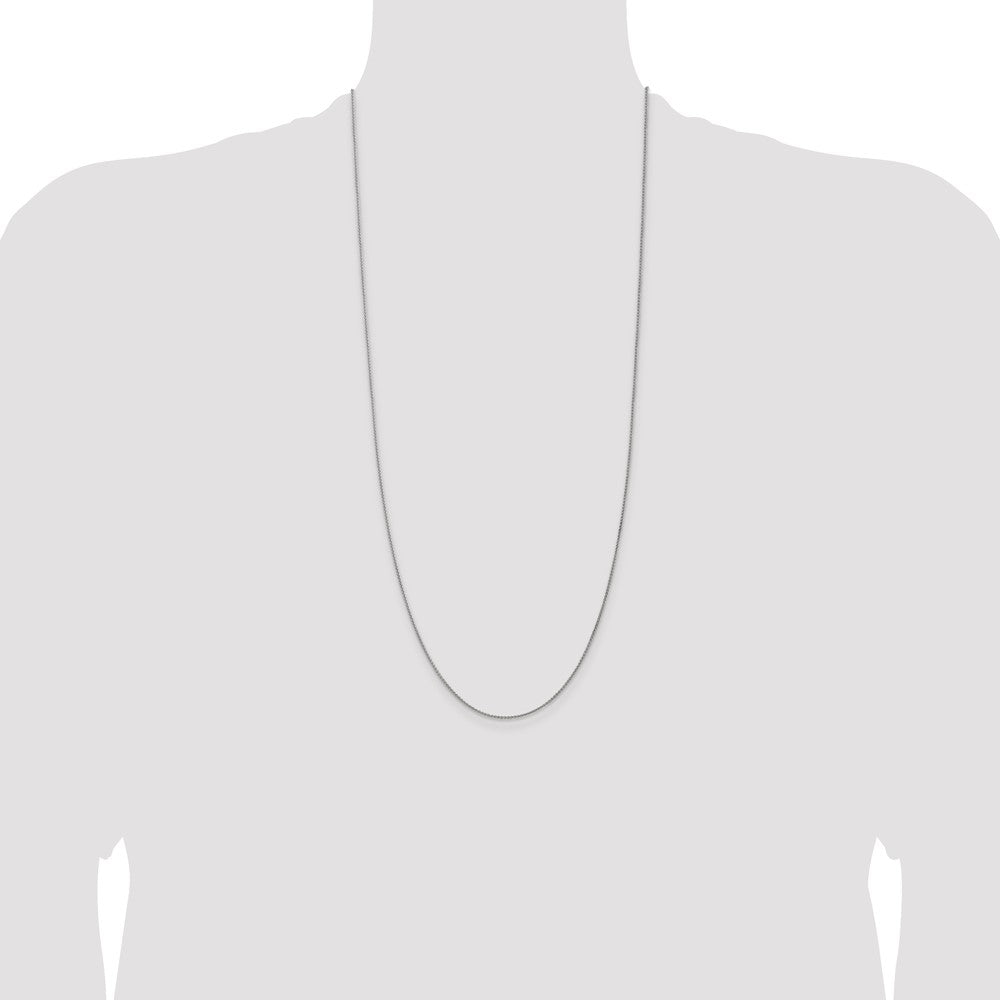 Shop Exclusive 30-Inch 14K White Gold Spiga Chain - Stylish 1.25mm Design