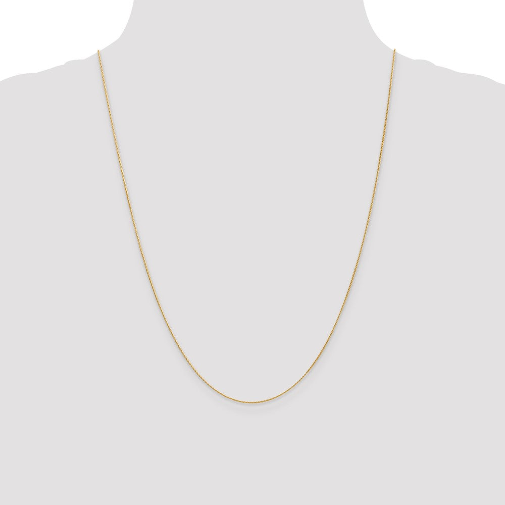 High-Quality 14K Gold 24-Inch 0.7mm Wheat Chain - Stylish & Affordable!