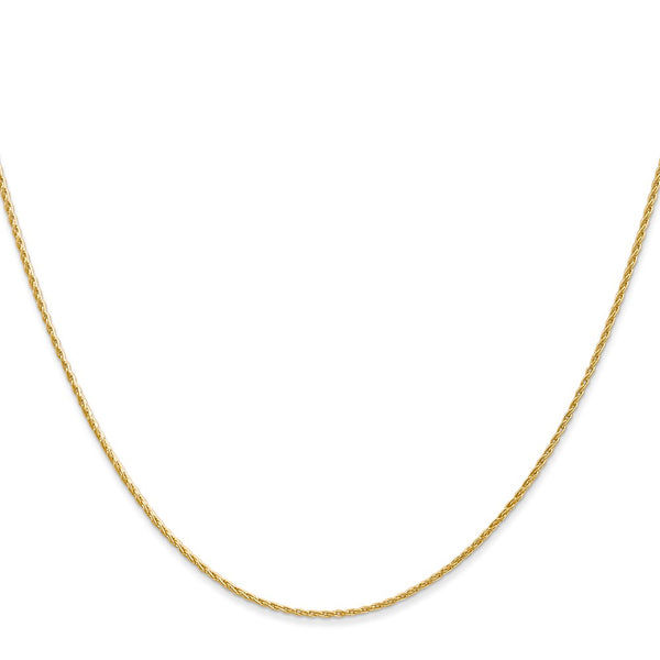 24-Inch 1mm 14K Gold Parisian Wheat Chain