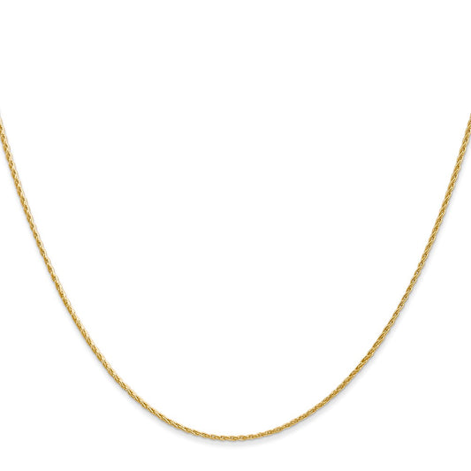 Buy Stylish 24-Inch 1mm 14K Gold Parisian Wheat Chain - Luxury Design!