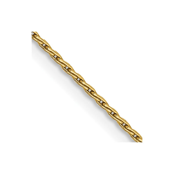 24-Inch 1mm 14K Gold Parisian Wheat Chain