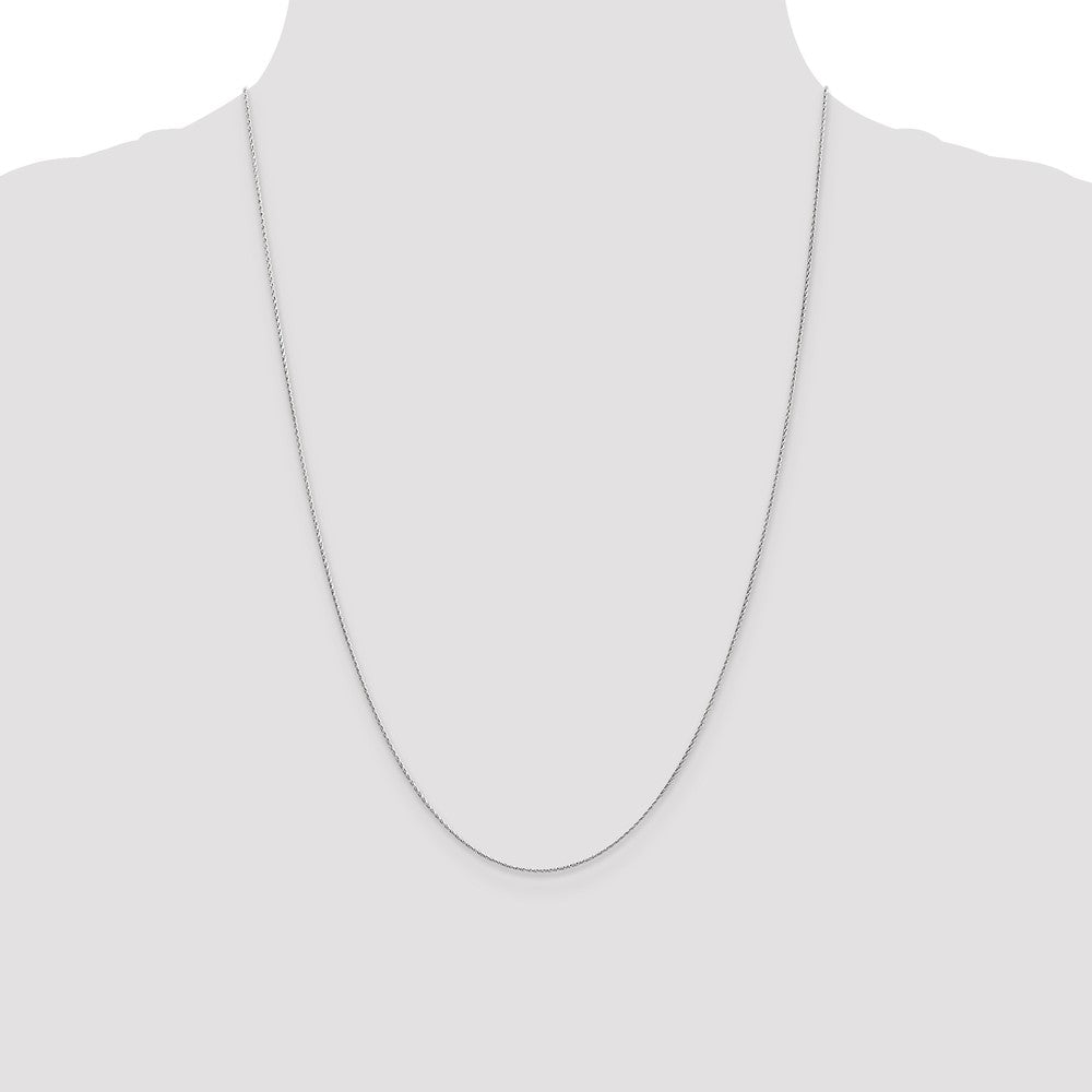 Buy Exclusive 14K White Gold 24-Inch 0.7mm Parisian Wheat Chain - Stylish Value!
