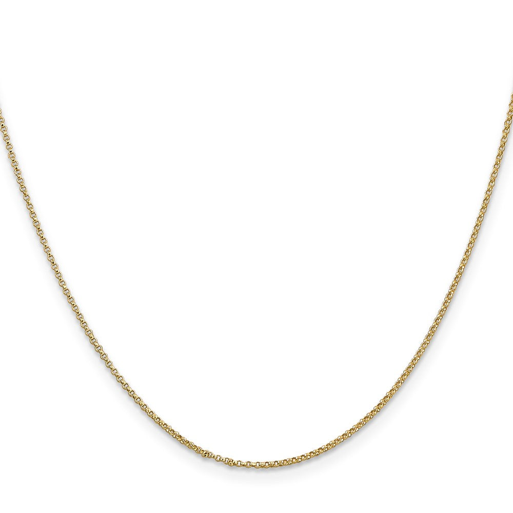 Exclusive 14K Gold 24-Inch Rolo Chain 1.15mm - Stylish & Perfect for Pendants