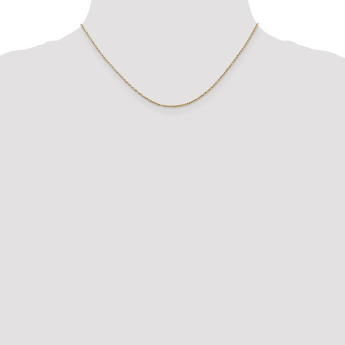 Exclusive 14K Gold 16-Inch Rolo Chain, 1.15mm - Affordable Luxury for Pendants-4