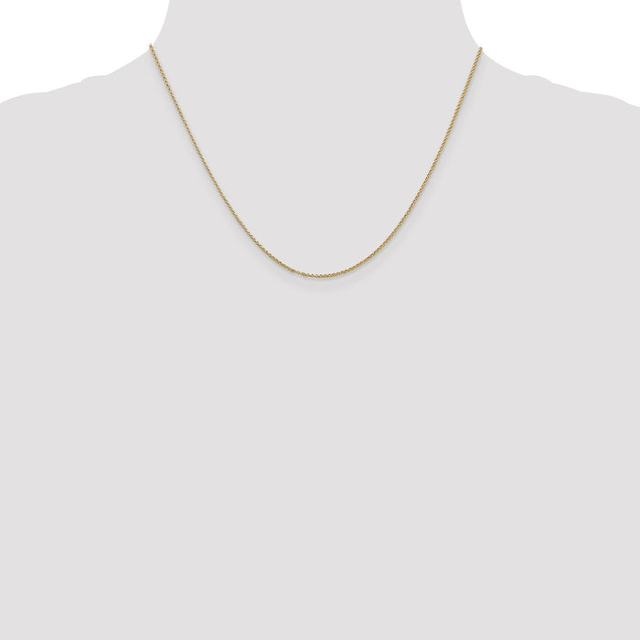 Shop 14K Gold 18-Inch 1.15mm Rolo Chain with Lobster Clasp - Stylish Value!-4