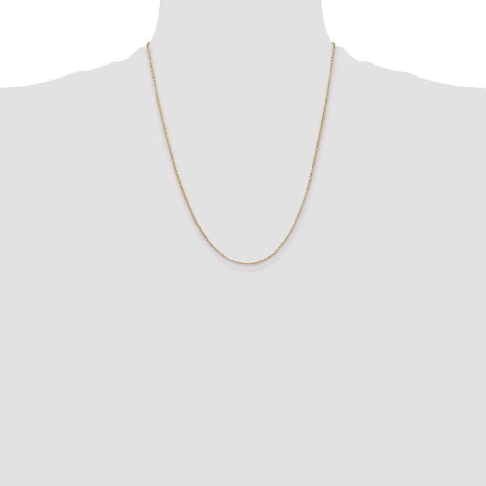 Buy Stylish 14K Gold Rolo Pendant Necklace - 1.55mm, Luxury Design