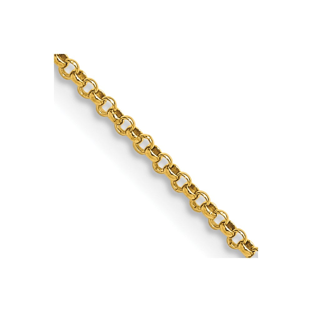 Exclusive 14K Gold 16-Inch Rolo Chain 1.55mm - Stylish & Affordable!