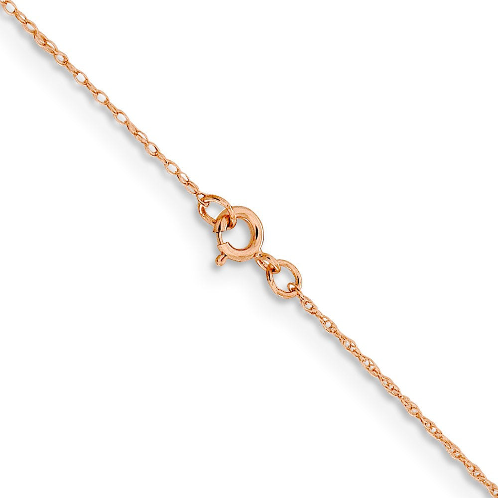 Shop 14K Rose Gold 13-Inch Baby Rope Chain - Stylish 0.5mm Design