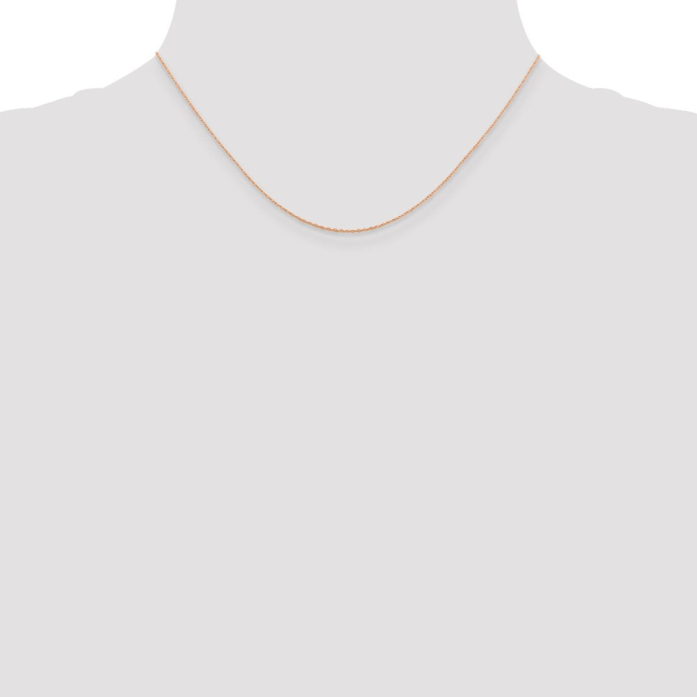 Exclusive 14K Rose Gold 16-Inch Baby Rope Chain - Affordable Luxury Piece