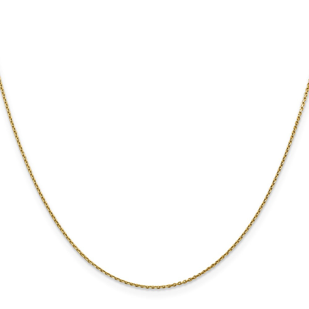 Exclusive 14K Gold 22-Inch Diamond-Cut Round Chain - Stylish & Affordable!