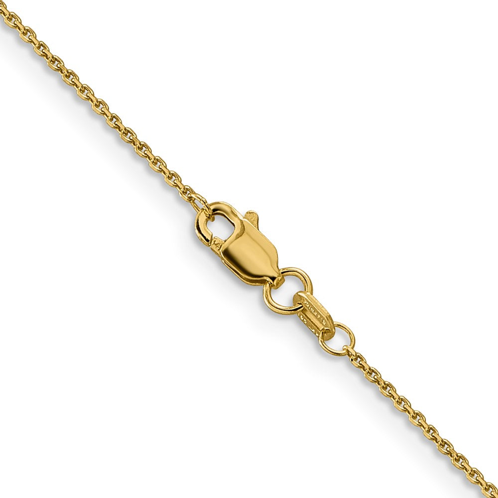 Exclusive 14K Gold 22-Inch Diamond-Cut Round Chain - Stylish & Affordable!