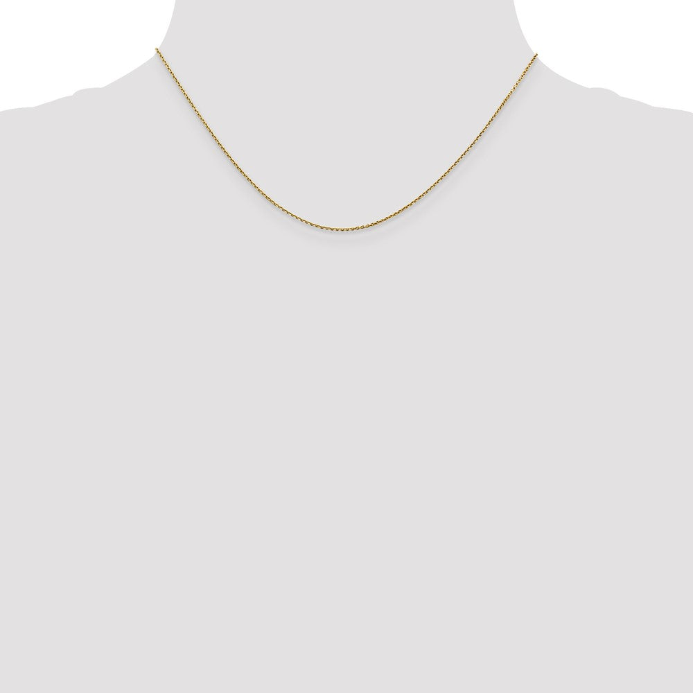 Buy 14K Gold 16-Inch .9mm Diamond-Cut Round Open Link Chain - Stylish Value