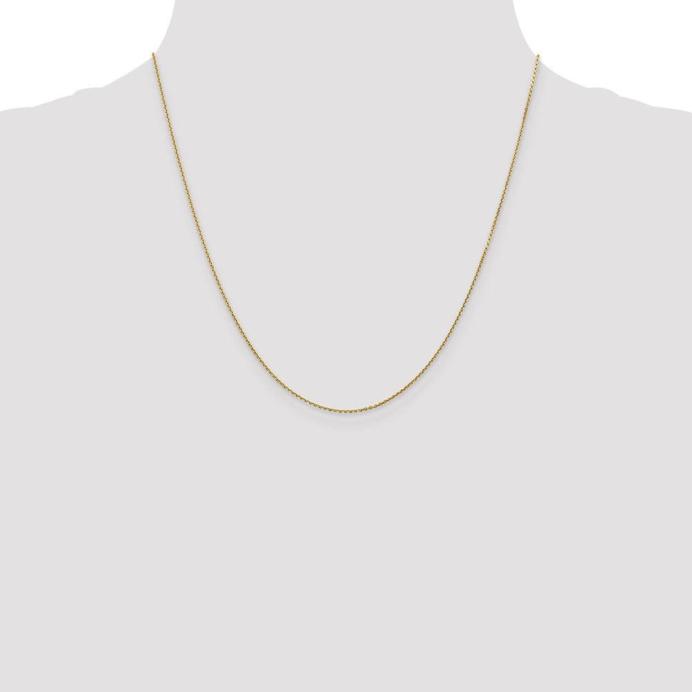 High-Quality 14K Gold 20-Inch Diamond-Cut Cable Chain - Stylish & Affordable!