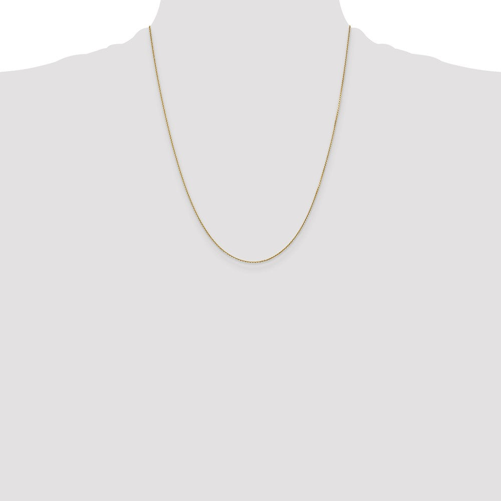 Exclusive 14K Gold 22-Inch Diamond-Cut Round Chain - Stylish & Affordable!