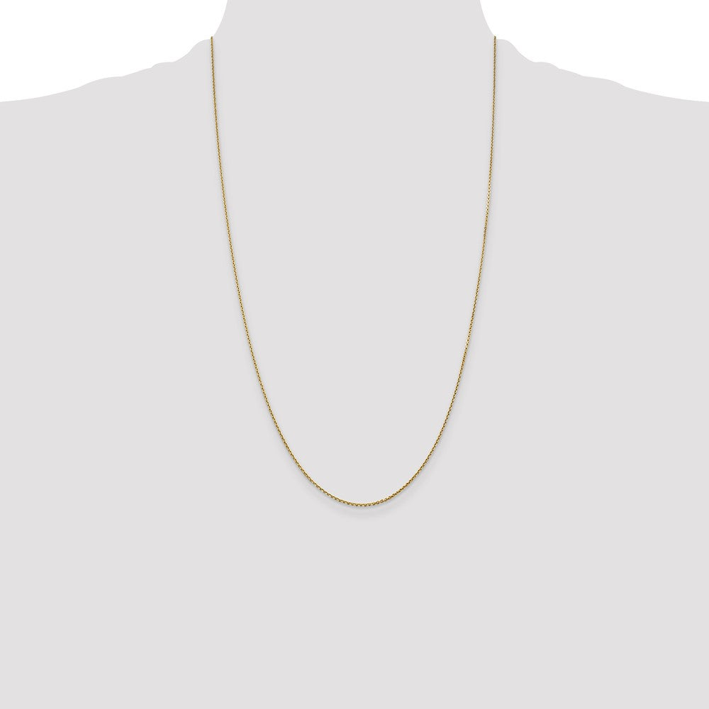 Buy 14K Gold 26-Inch 0.9mm Diamond-Cut Chain - Stylish Open Link Design