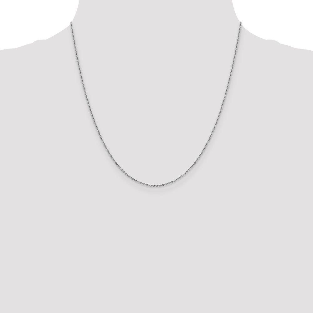 Buy Stylish 14K White Gold 20-Inch 1.4mm Forzantine Cable Chain - Luxury Feel!