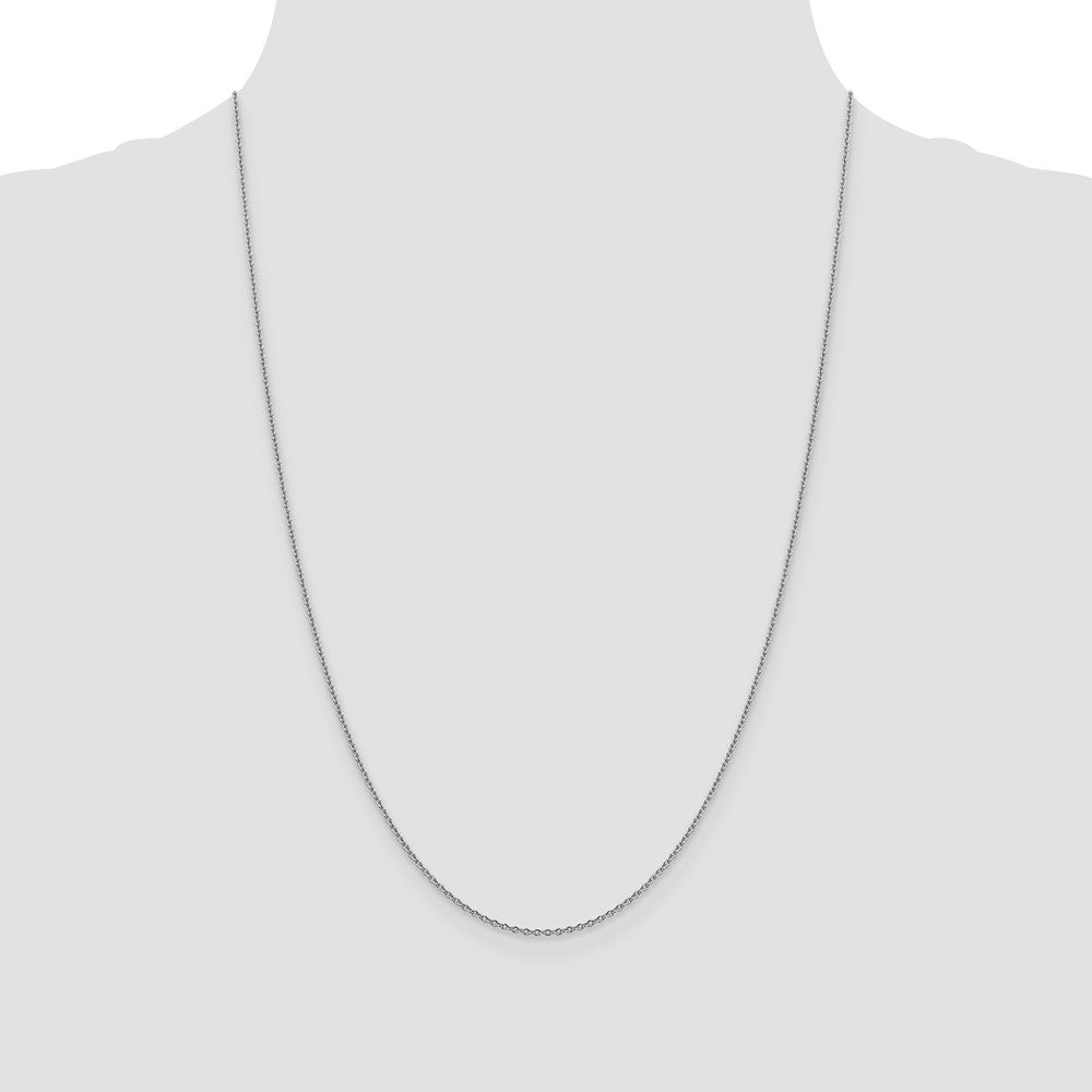 Buy 14K White Gold 24-Inch Forzantine Chain - Stylish 1.4mm Design!