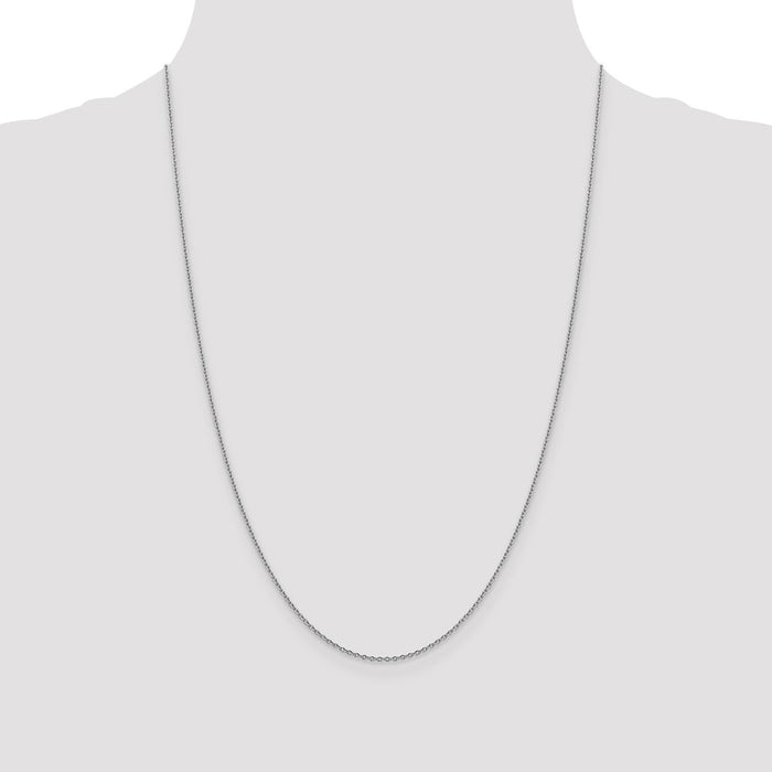 Buy 14K White Gold 24-Inch Forzantine Chain - Stylish 1.4mm Design!-4
