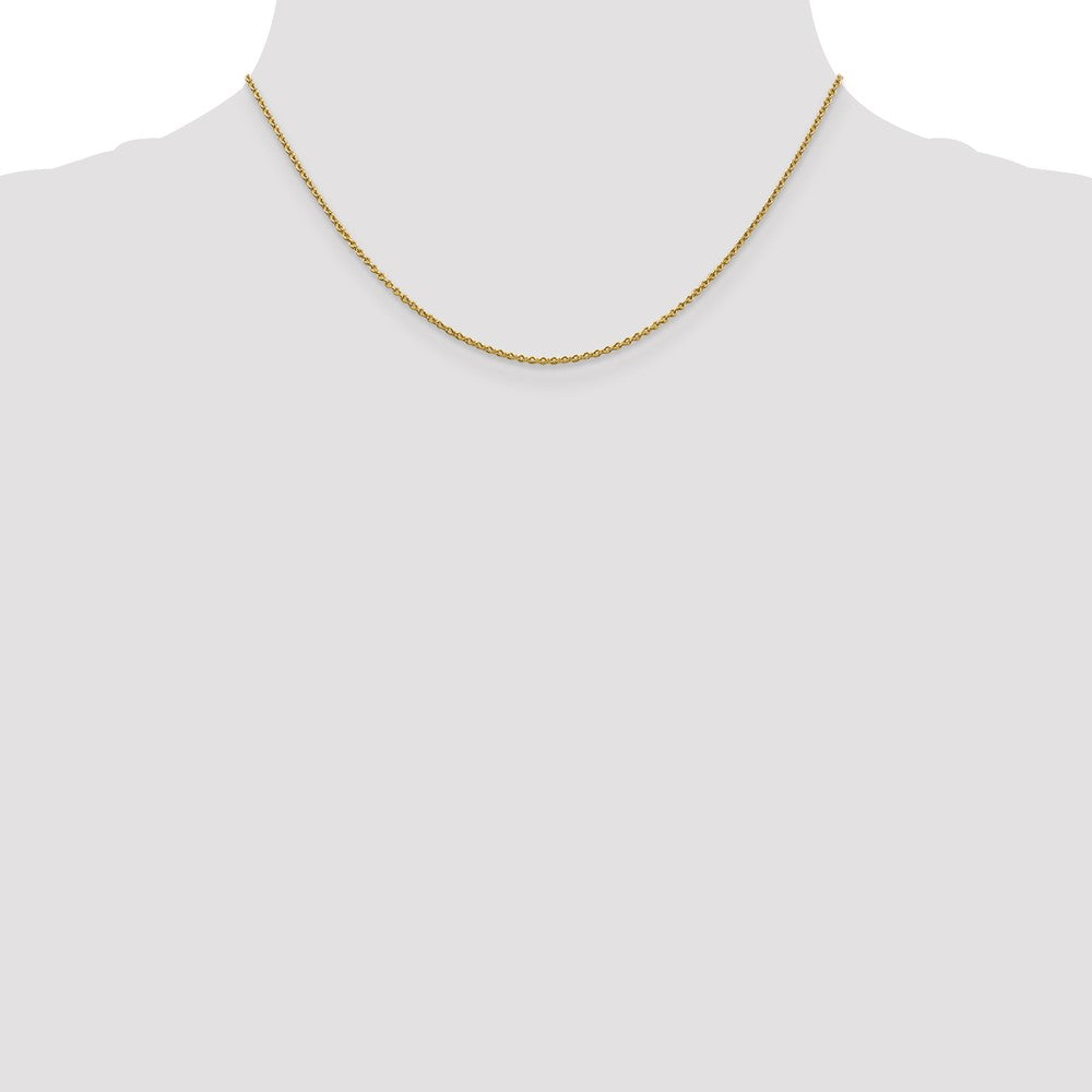 High-Quality 14K Gold 16-Inch 1.4mm Forzantine Cable Chain - Stylish Value!
